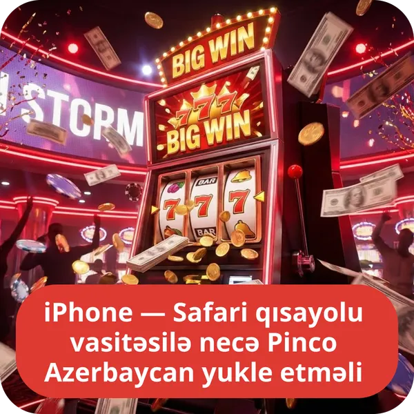 iPhone — Safari qısayolu vasitəsilə necə Pinco Azerbaycan yukle etməli